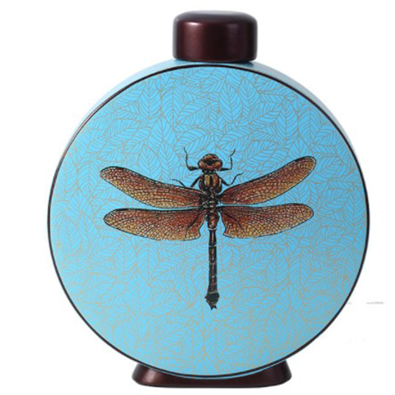 Ваза Blue Vase Dragonfly Голубой Коричневый в Уфе | Loft Concept 