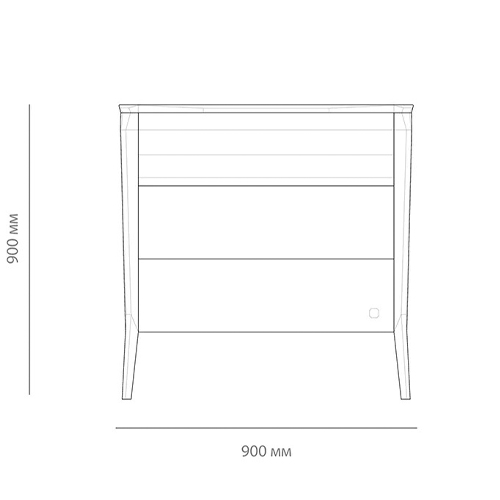 Комод из массива дуба с 3-мя ящиками Tasteful Furniture в Уфе