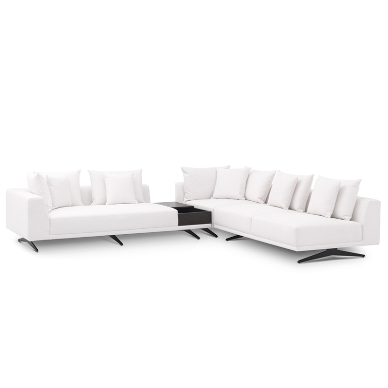 Диван Eichholtz Sofa Endless White Белый Темная бронза в Уфе | Loft Concept 