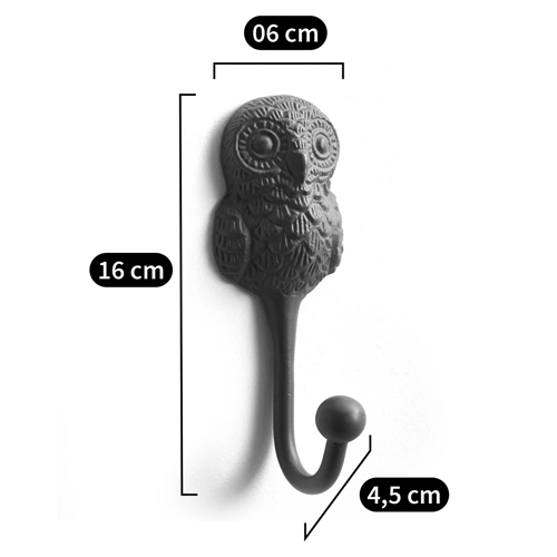 Настенный крючок в виде совы Owl Wall Hook Blue в Уфе