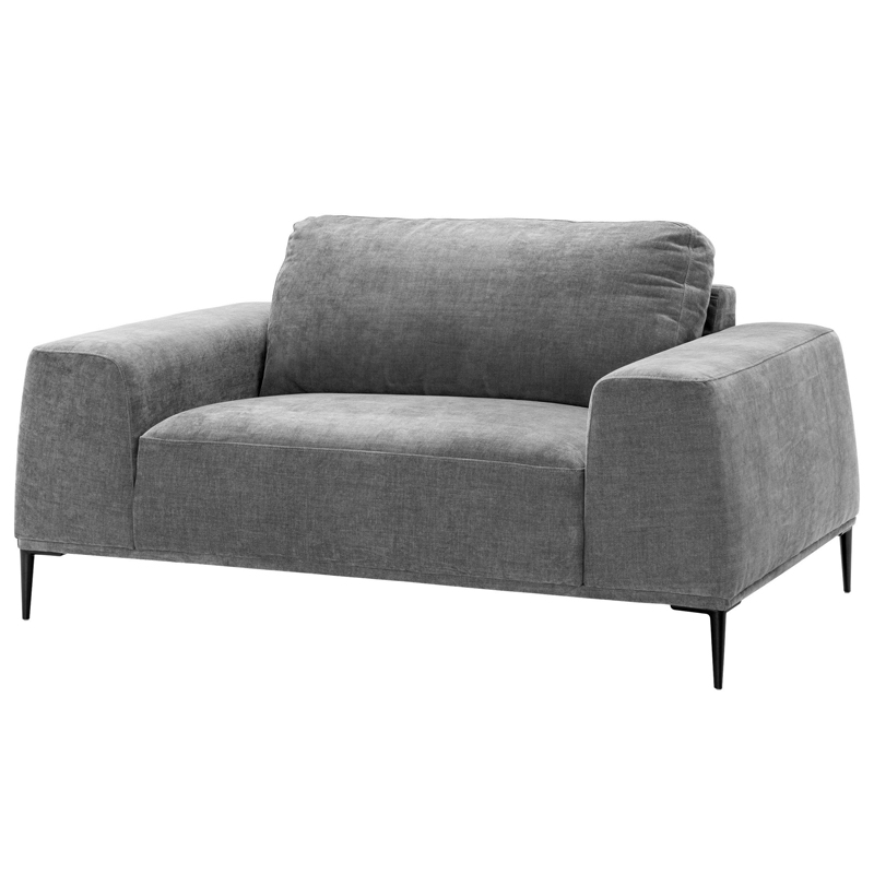 Кресло Eichholtz Loveseat Montado grey Серый Черный в Уфе | Loft Concept 