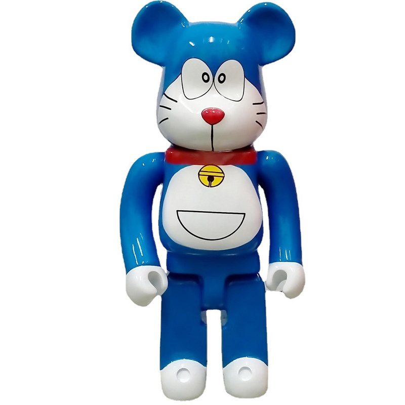 Статуэтка Bearbrick Doraemon Happy Синий Белый Красный в Уфе | Loft Concept 