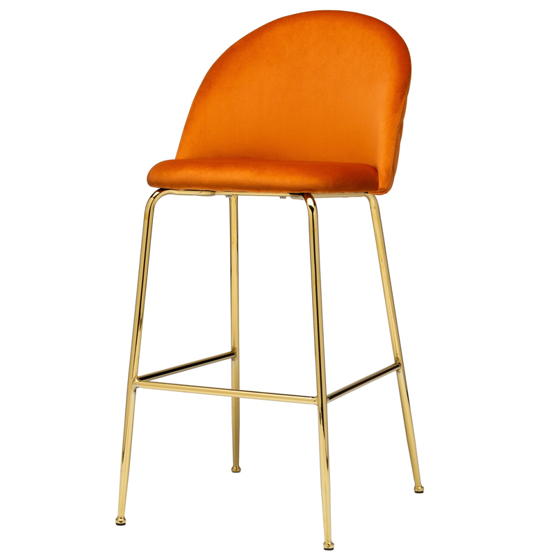 Барный стул Vendramin Bar Stool terracotta Терракотовый Глянцевое золото в Уфе | Loft Concept 