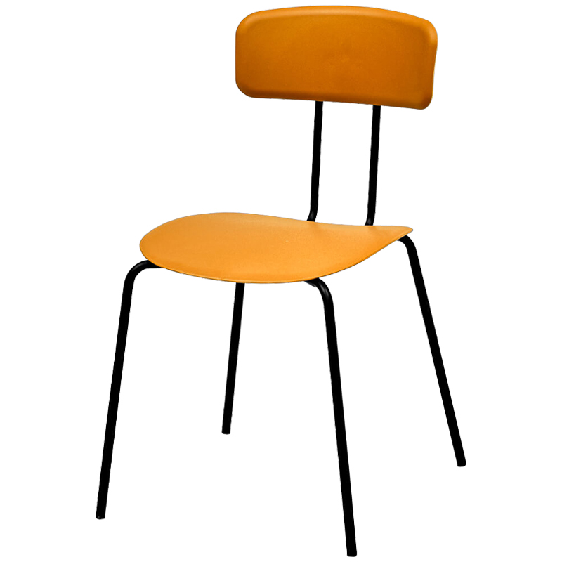 Стул Tyler Loft Stool Orange Оранжевый Черный в Уфе | Loft Concept 