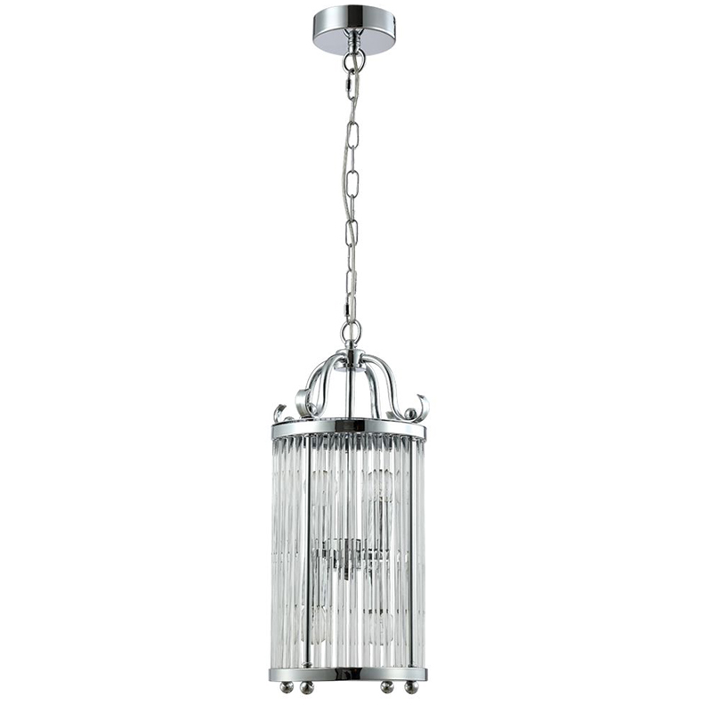 Подвесной светильник Gorden Chrome Hanging Lamp Прозрачное Стекло Хром в Уфе | Loft Concept 