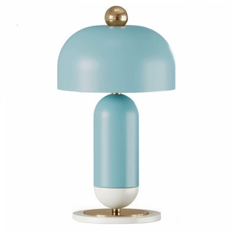 Meet Table lamp blue Голубой Латунь в Уфе | Loft Concept 