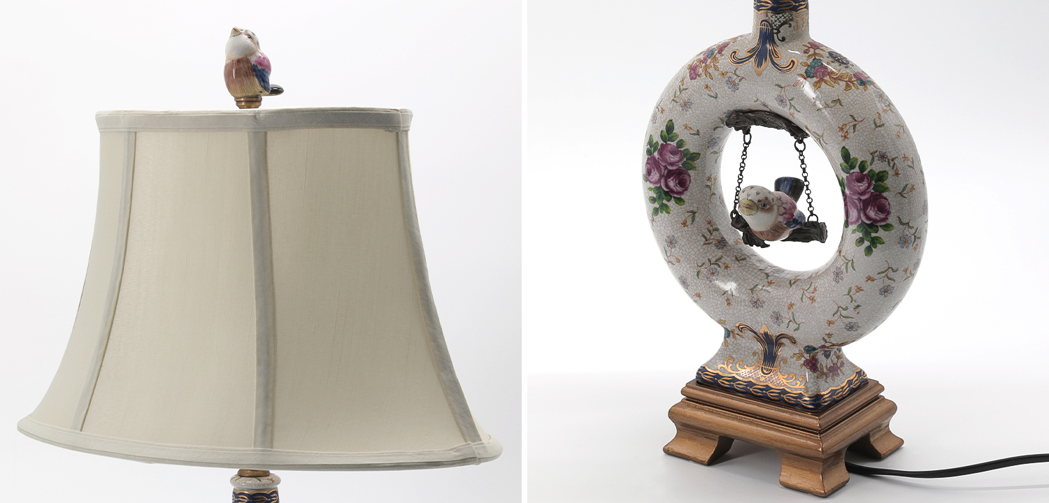 Настольная лампа Bird on Swing - фото