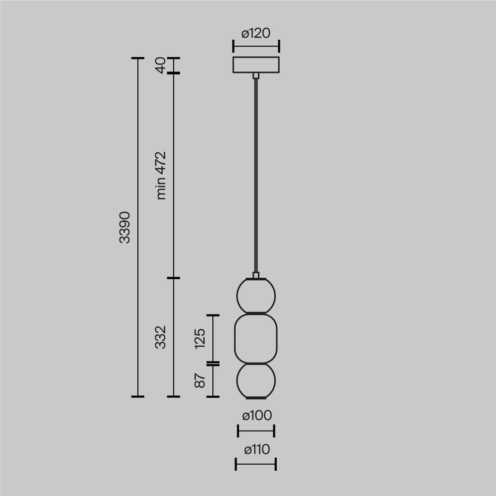 Подвесной светильник Trio outline в Уфе