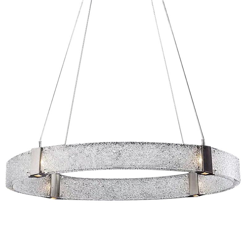 Люстра Parallel Oval LED Chandelier Никель Белый в Уфе | Loft Concept 