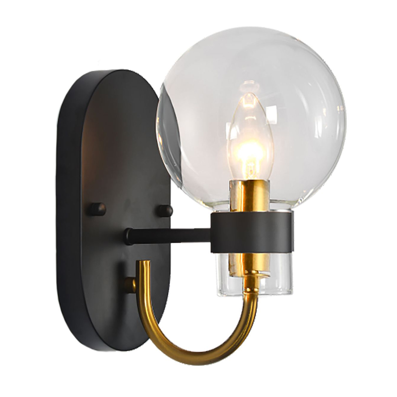 Бра Votrom Sconce black Черный Бронза Прозрачный (Transparent) в Уфе | Loft Concept 