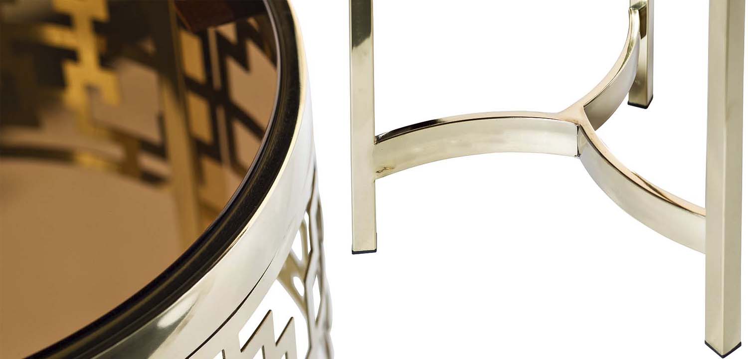 Подставка Yen Geometry pink gold 70 - фото