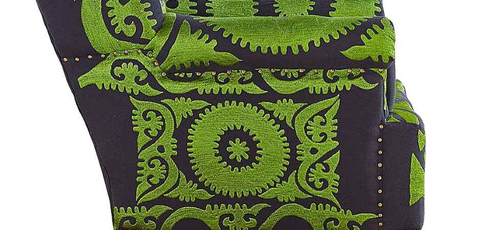 Кресло Mandala Зеленый Орнамент - фото №1