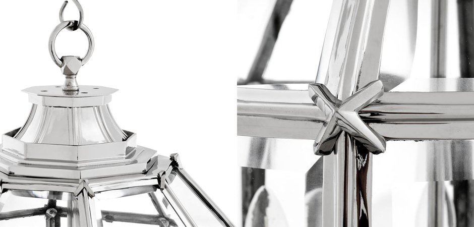 Люстра Lantern Owen Nickel M - Loft-Concept в Уфе