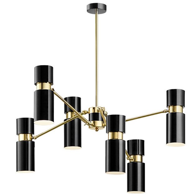 Люстра EDGAR chandelier Черный Латунь в Уфе | Loft Concept 