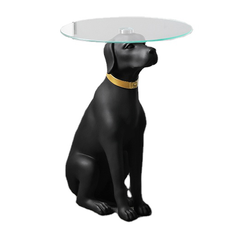 Приставной стол Black Dog Table Черный в Уфе | Loft Concept 