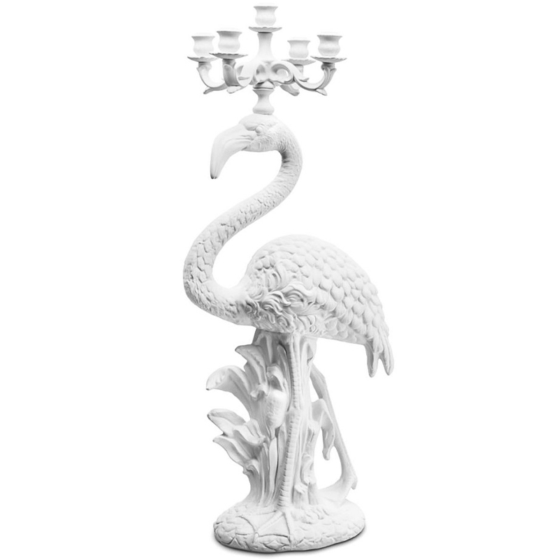 Подсвечник Candleholder Flamingo Bisc. White Белый в Уфе | Loft Concept 