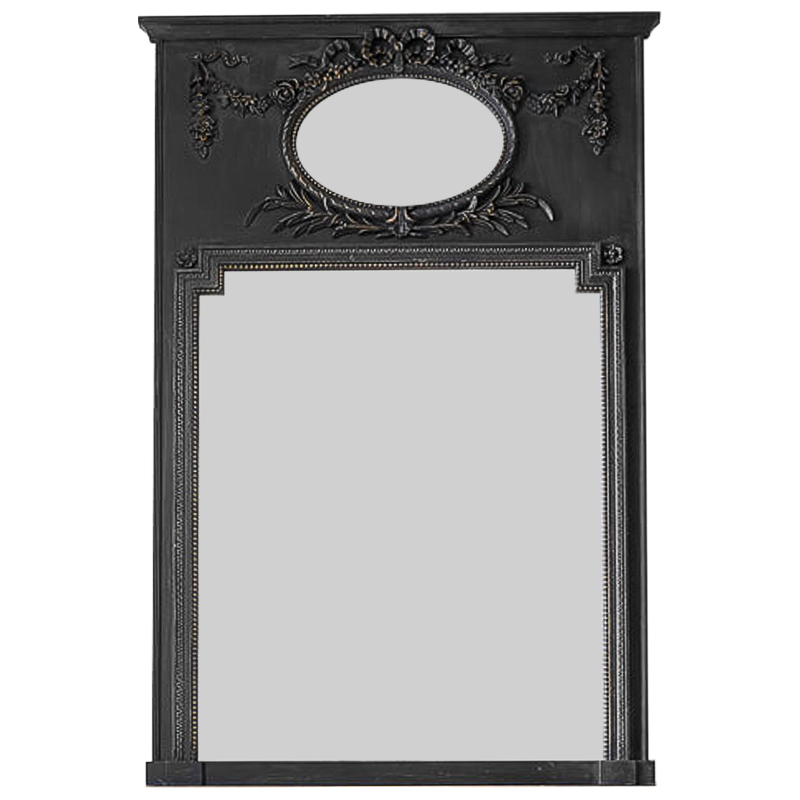 Зеркало Hendrica Mirror Black Винтажный черный в Уфе | Loft Concept 