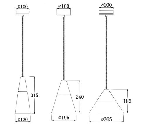 Подвесной светильник Opaque Light Tall в Уфе