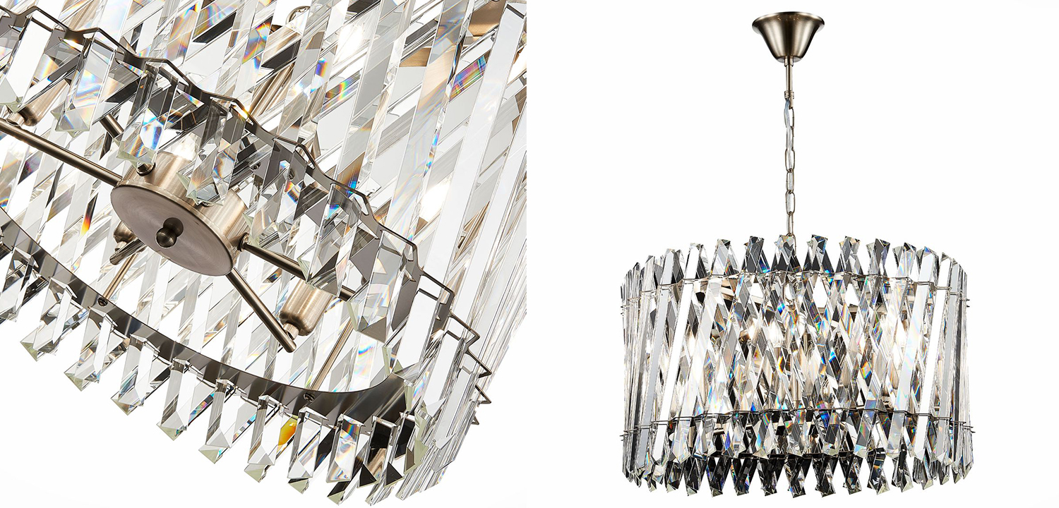 Люстра Kaeden Glass Chandelier - фото