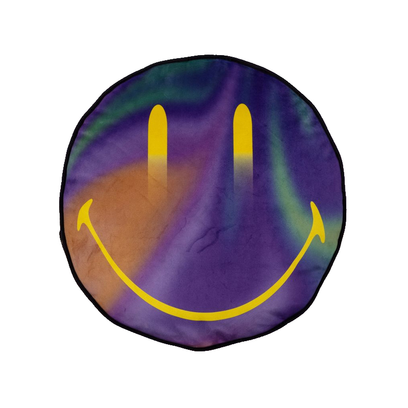 Подушка Gradient Cushion Smiley Желтый Черный Синий в Уфе | Loft Concept 