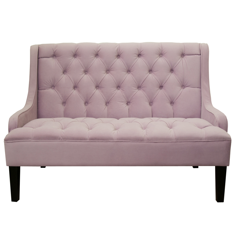 Диван Folket Sofa velour pink Розовый (Rose) в Уфе | Loft Concept 