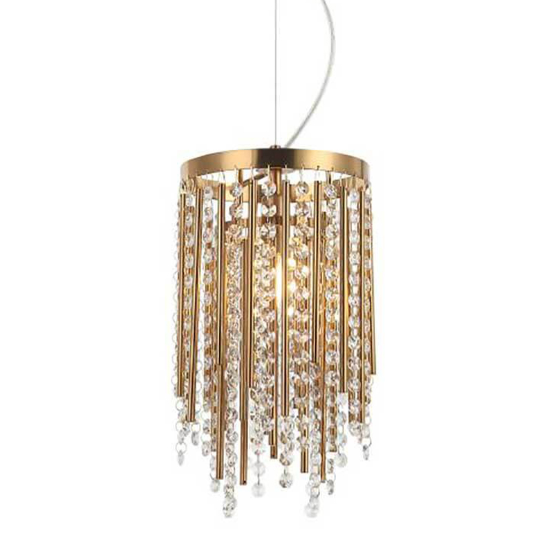 Подвесной светильник Crystal Wind Chimes Bronze Hanging Lamp Бронза Прозрачный в Уфе | Loft Concept 