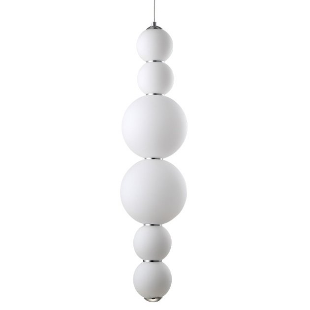 Люстра PEARLS Suspension Pendant Lamp C Белый Хром в Уфе | Loft Concept 