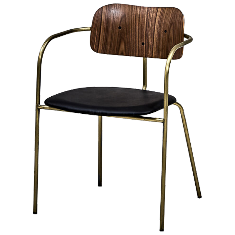 Стул Pilar Loft Stool black Черный Коричневый Бронза в Уфе | Loft Concept 