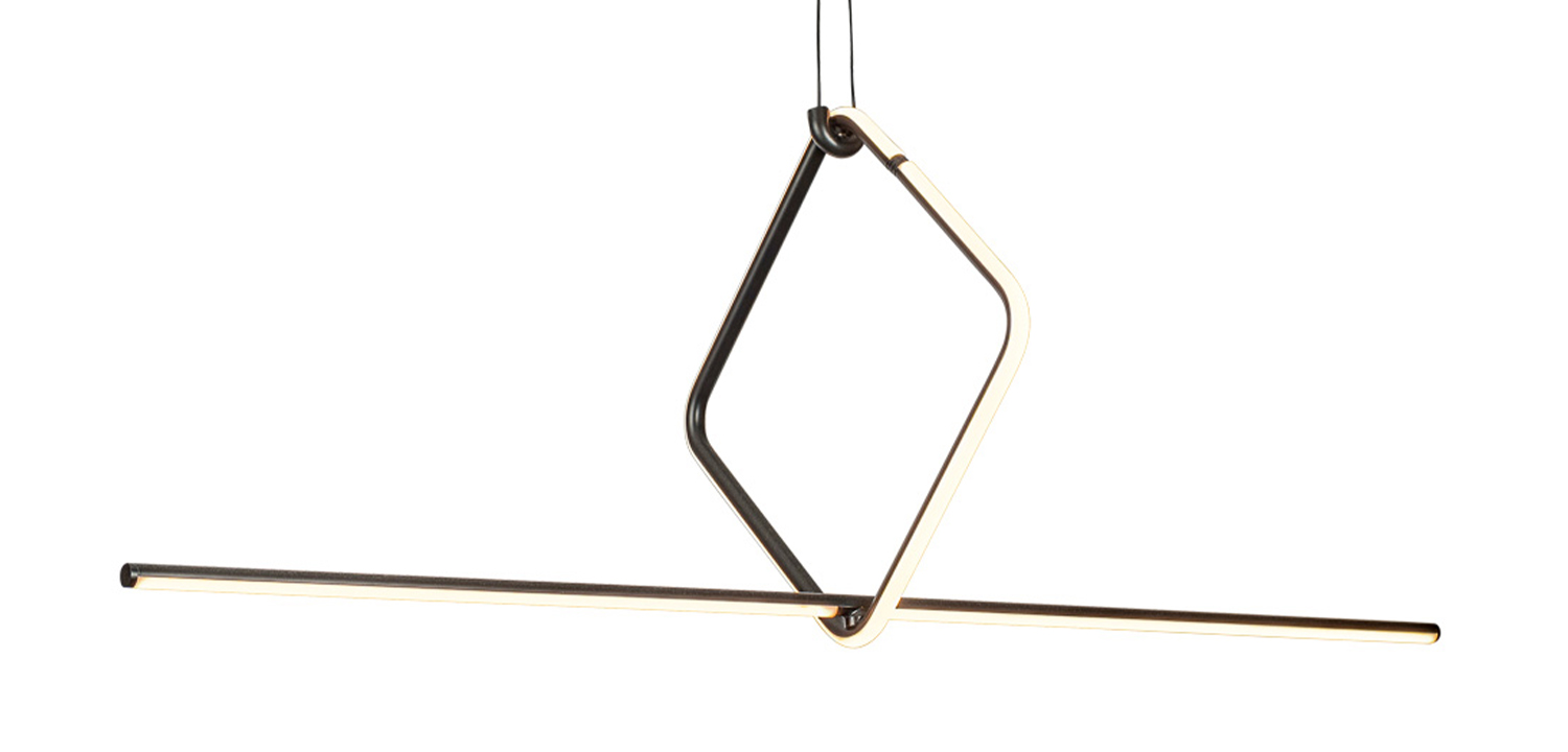 Подвесной светильник Square Line Black Led Lamp - фото