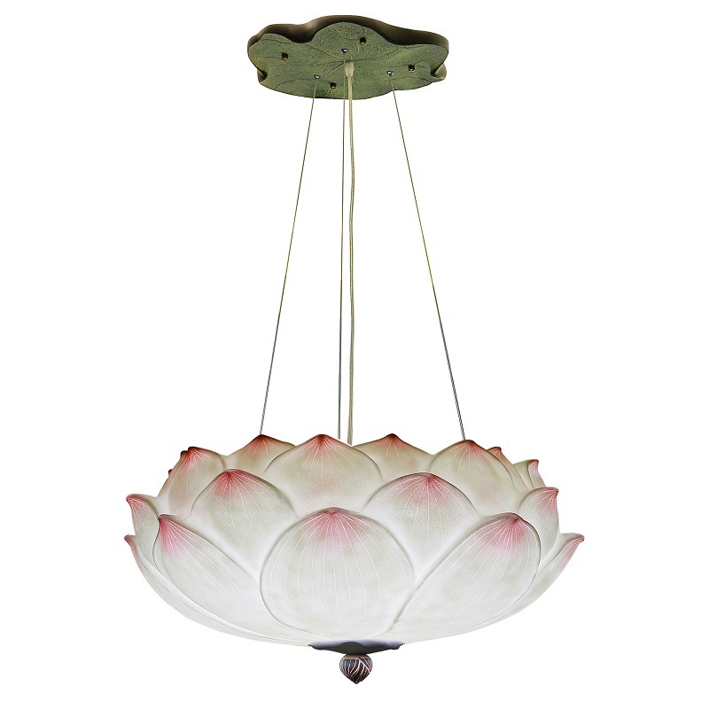 Люстра Pink Lotus Chandelier Белый Розовый пастельный в Уфе | Loft Concept 