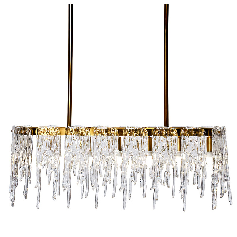 Люстра Cold Heart Line Gold Chandelier Золотой в Уфе | Loft Concept 