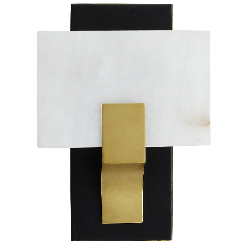 Бра Arteriors LUNA SCONCE Латунь Белый Черный в Уфе | Loft Concept 