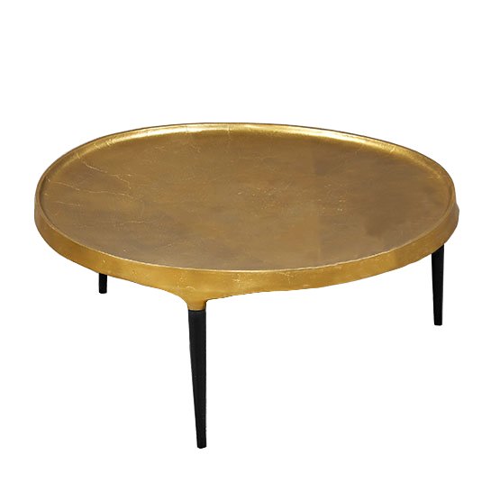 Кофейный стол Brass Stains Table Латунь Черный в Уфе | Loft Concept 