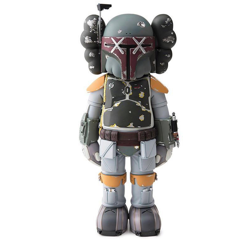 Статуэтка KAWS Star Wars Boba Fett Ver Серый Красный Оранжевый Светло-серый в Уфе | Loft Concept 