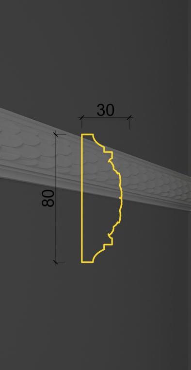 Молдинг с орнаментом MO-09 в Уфе