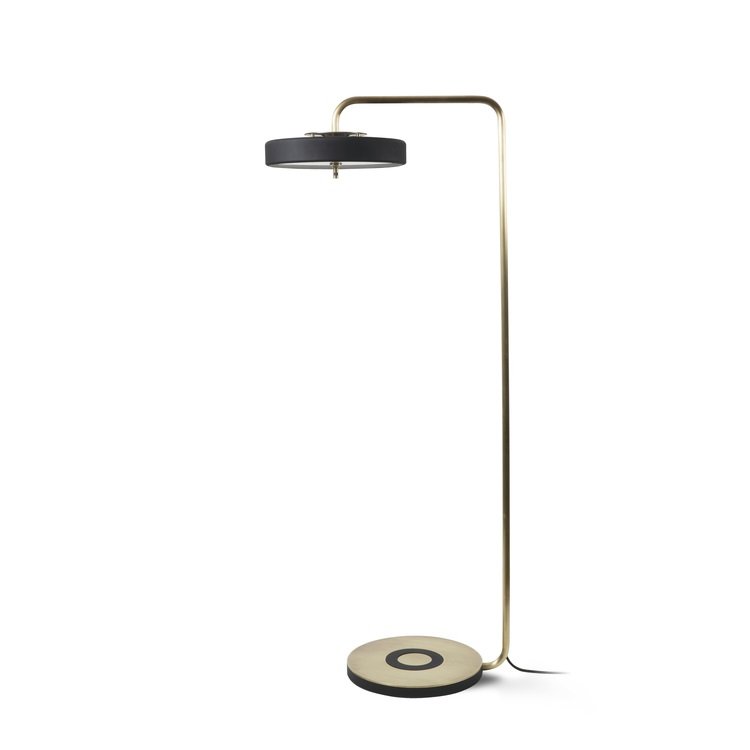 Торшер Bert Frank REVOLVE FLOOR LAMP Золотой Черный в Уфе | Loft Concept 