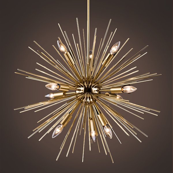 Люстра Astra Chandelier Sputnik Gold 60 Золотой в Уфе | Loft Concept 