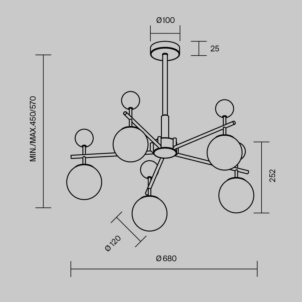 Люстра подвесная Museo G9 в Уфе
