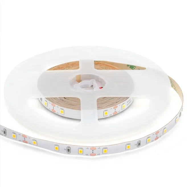 Комплект светодиодная лента 4,8W/m 60LED/m 3528SMD теплый белый с адаптером Белый в Уфе | Loft Concept 