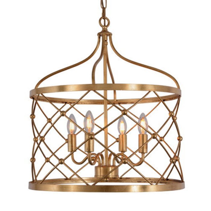 Подвесные светильники Lantern Golden Net L Pendant lamp Золотой в Уфе | Loft Concept 