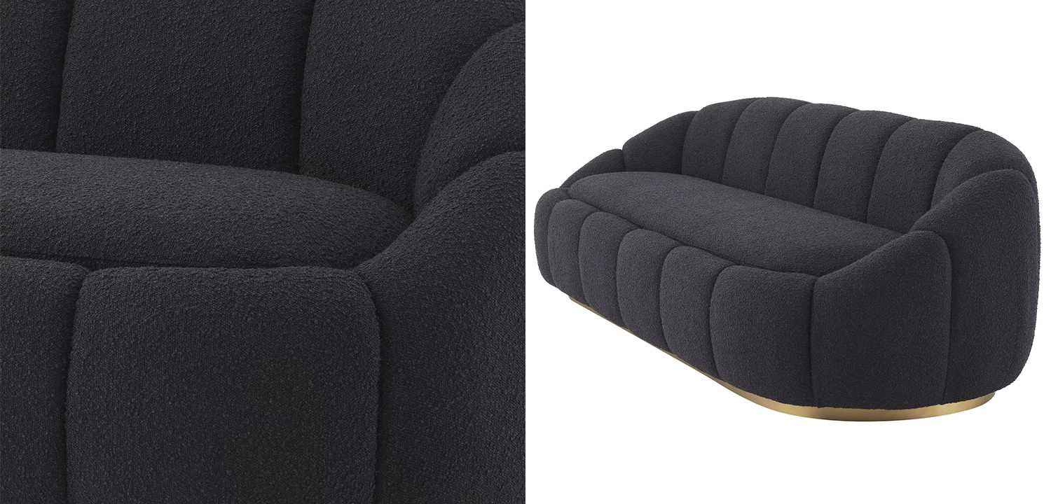 Диван Eichholtz Sofa Inger Black - фото №1