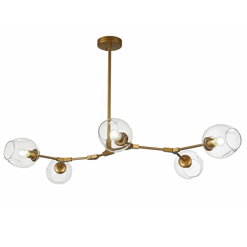 Люстра Branching Bubble Chandelier 5 gold Золотой в Уфе | Loft Concept 