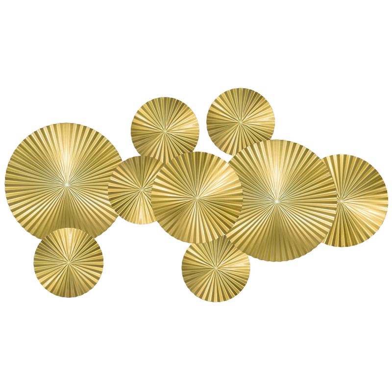 Арт-объект Apollo Gold Wall Plaque Disc 9 Золотой в Уфе | Loft Concept 