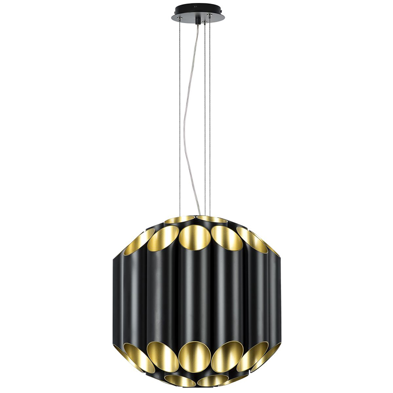 Люстра Garbi Black Pipe Organ Chandelier 44 Черный Золотой в Уфе | Loft Concept 