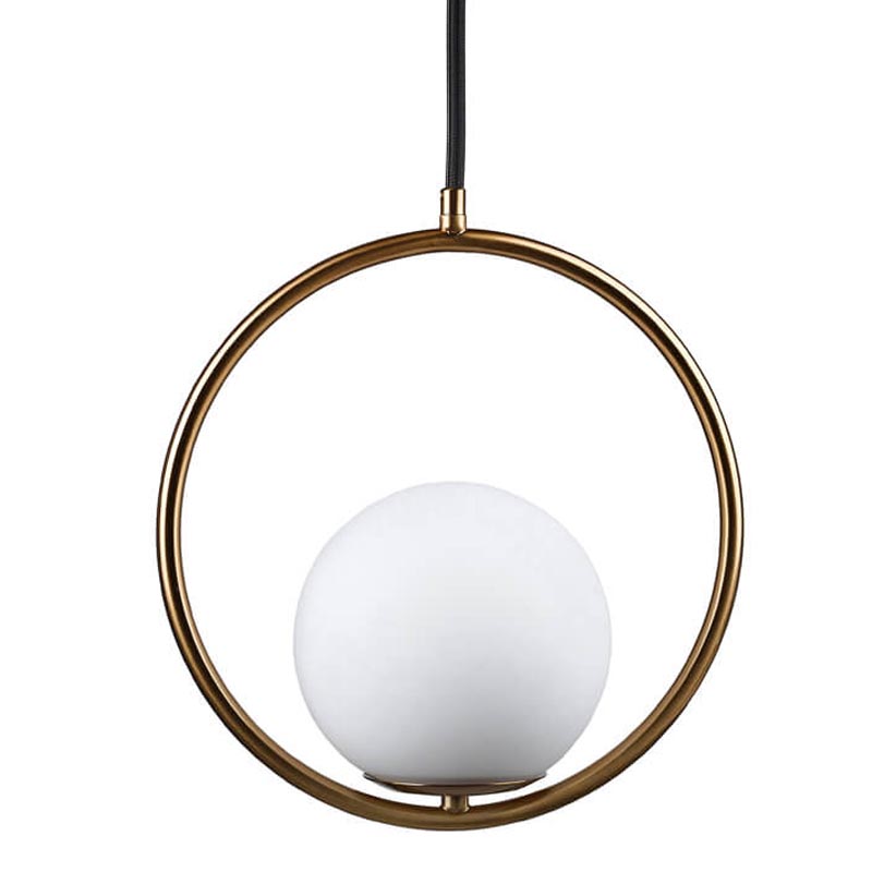 Подвесной светильник B.LUX C Ball circle copper Белый Медь в Уфе | Loft Concept 