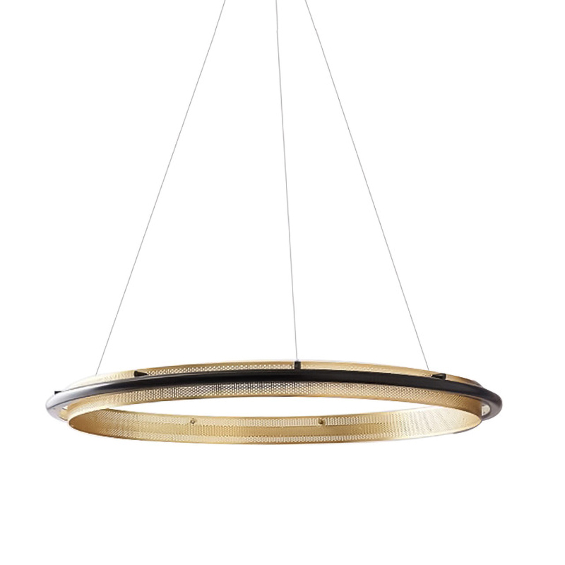 Люстра Gold ring horizontal pendant Золотой в Уфе | Loft Concept 