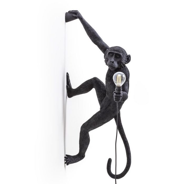 Бра Seletti The Monkey Lamp Hanging Version Right Черный в Уфе | Loft Concept 