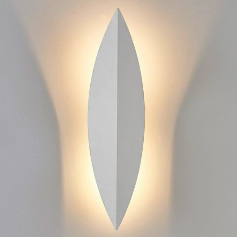 Art Deco Leaf Wall Lamp White Белый в Уфе | Loft Concept 