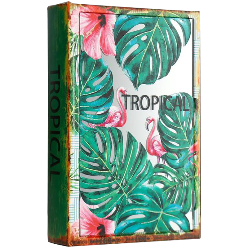 Шкатулка-книга Tropical Flamingos Mirror Book Box Мульти в Уфе | Loft Concept 