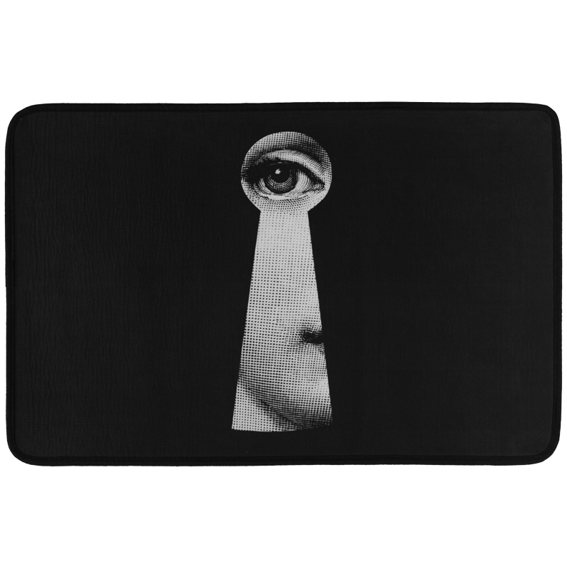 Ковер Keyhole Fornasetti Rug Черно-белый в Уфе | Loft Concept 